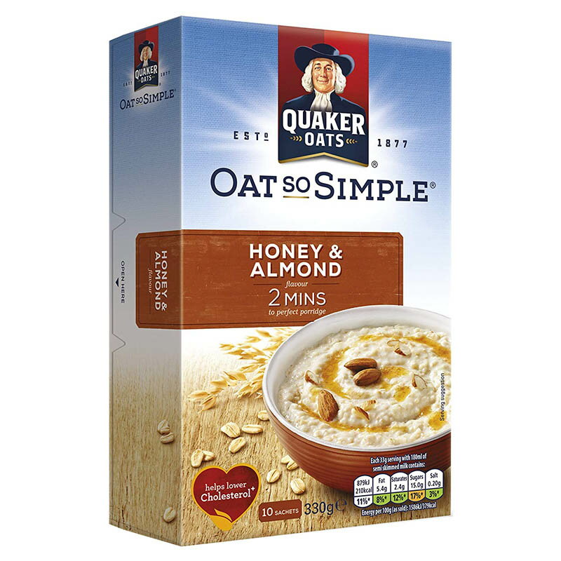 Quaker Oats - Oat So Simple - Honey & Almond - 330g