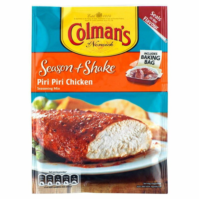 Colman's Season & Shake Piri Piri Chicken (29g) コールマン ピリピリチキン