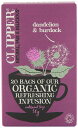 Clipper Organic Dandelion and Burdock Infusion 20 Teabags (Pack of 6, Total 120 Teabags)