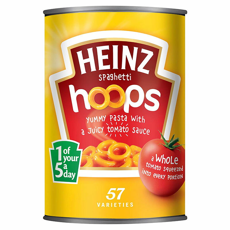 Heinz Spaghetti Hoop スパゲッティ・フープ inトマトソース ラージサイズ 400 g