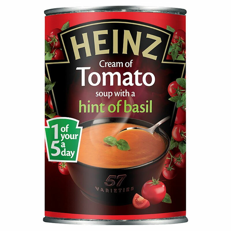 Heinz Cream of Tomato Soup with Basil (400g) oWƃg}gX[ṽnCcN[i 400Oj