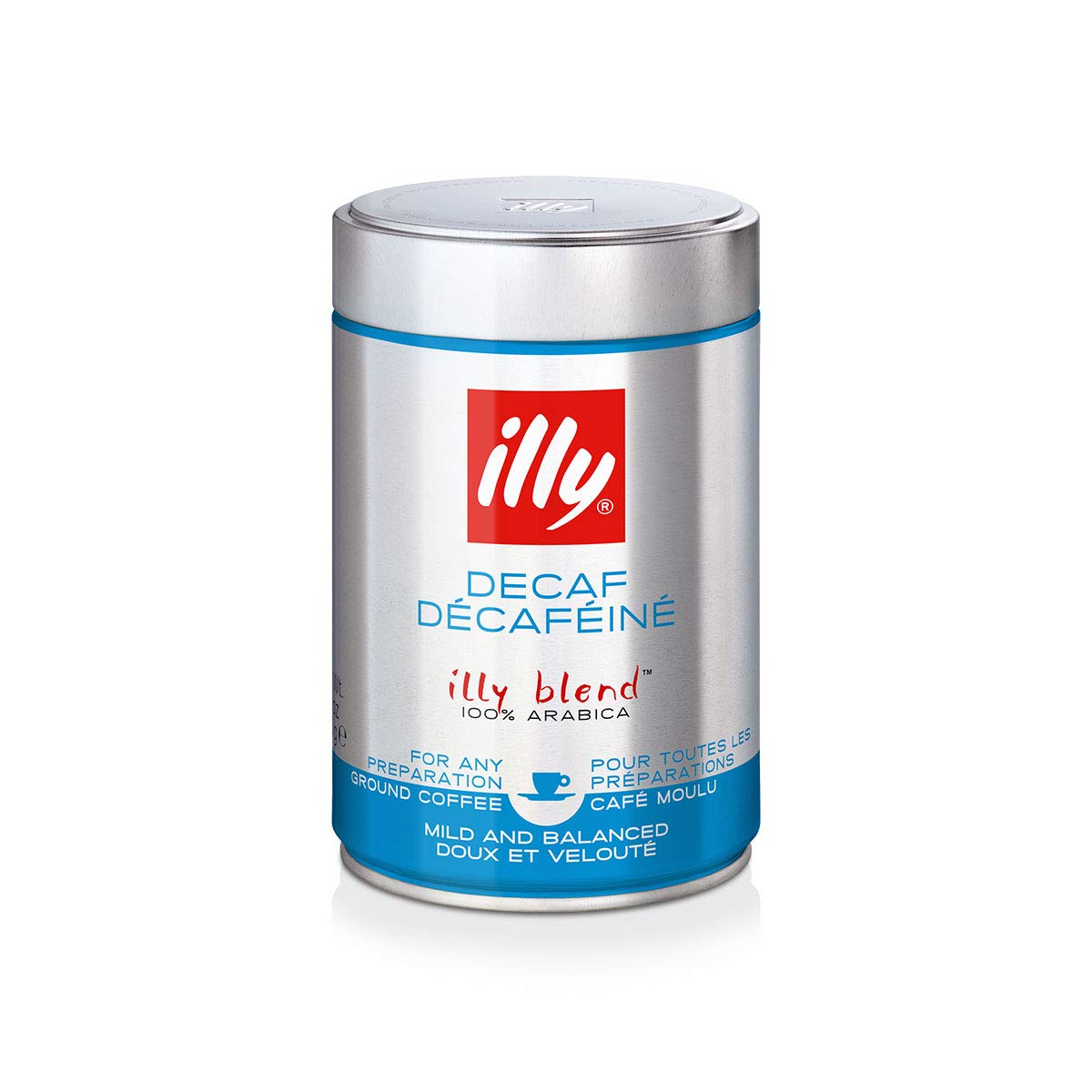illy Coffee Ground Decaffeinated Coffee 250 g (Pack of 2)