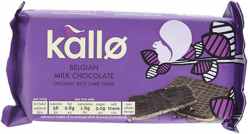 Kallo - Belgian Milk Chocolate Organic Rice Cake Minis - 90g