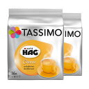 Tassimo Cafe HAG Crema Decaf Rainforest Alliance V?rifi?, Lot de 2, 2 x 16 T-Discs