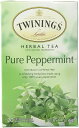 Twinings Pure Peppermint Herbal Tea, 1.41 Ounce Box, 20 Count by Twinings
