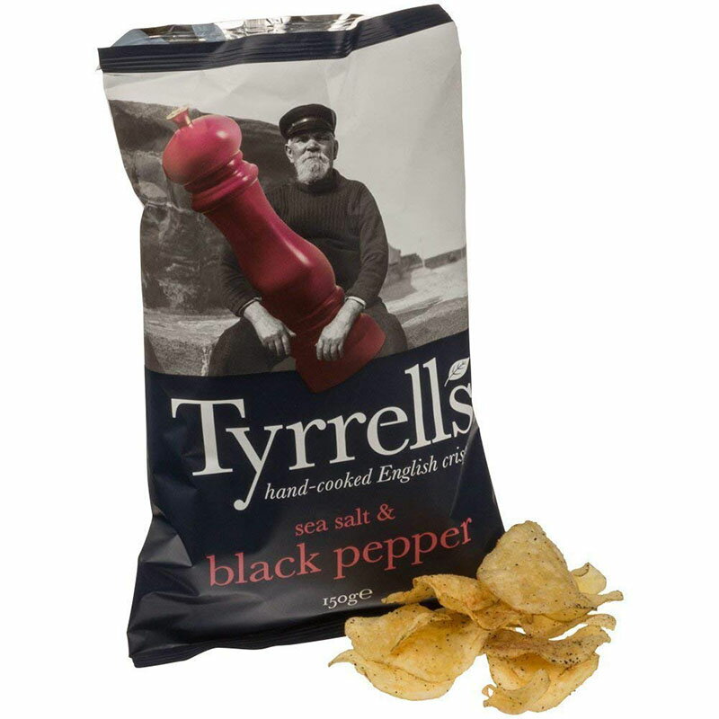 Tyrrells Sea Salt & Black Pepper Crisps 150 g Tyrrells海塩ブラックペッパー チップス150グラム