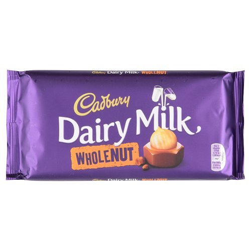 Cadbury Dairy Milk Whole Nut Bar (200g) Lho[ fC[~Nibgo[i 200Oj