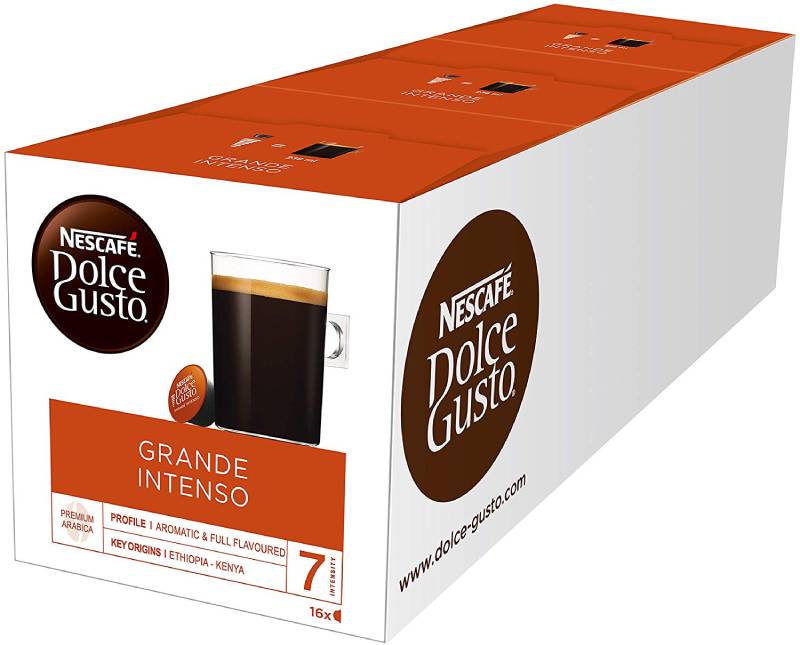 Nescafe Dolce Gusto Caffe Grande Intenso, Lot de 2, 2 x 16 Capsules