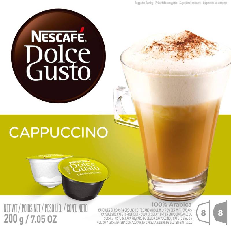 Nescafe - Dolce Gusto - Cappuccino Coffee Pods 8 Drinks - 200g