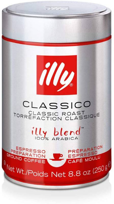 illy Caffe (Medium Roast, Ground coffee Red Band), 8.8 Ounce Tin by Illy