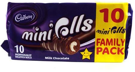 Cadbury Mini Chocolate Rolls `R[g~j[ 10 280g Lho[(Cadbury)[Hi]