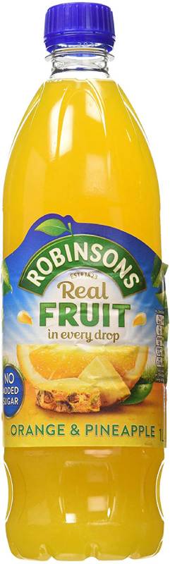 Robinsons Orange and Pineapple オレンジ & パイナップル無加糖スカッシュ 1000 g