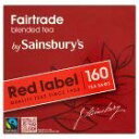 Sainsburys Fair Trade Tea Red Label 160 bags (ZCYx[) ԃx eB[obO tFA g[h ~160 500g