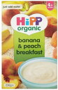 Hipp Organic Banana & Peach Breakfast 4mth+ (230g) L@oiiƓ̒H 4