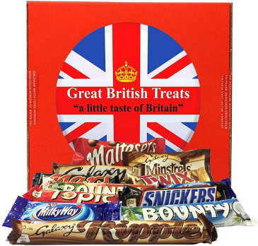 英国 マースチョコレート 12種 ギフトボックス Mars Gift Box | 12 British Chocolate Bars (Mars Bounty Maltesers Galaxy Minstrels Topic Snickers Milky Way Ripple)