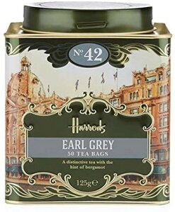 ハロッズ(Harrods)　NO.42　アールグレイ　ティーバッグ50個　缶入り（No. 42 Earl Grey (50 Tea Bags)） [海外直送品]