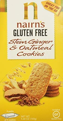 Nairns Gluten Free Stem Ginger and Oatmeal Cookies, 5.64 Ounce by Nairn's ネアンズ グルテンフリー ジンジャー＆オートミールクッキー 約160g [並行輸入品] 海外直送品