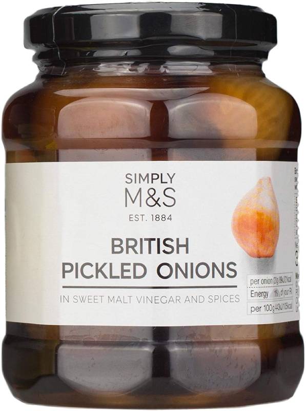 Marks Spencer M S British Pickled Onions In Sweet Malt Vinegar and Spices 360g マークス スペンサー ブリティッシュオニオンピクルス スイートモルトビネガー＆スパイス漬け 360g