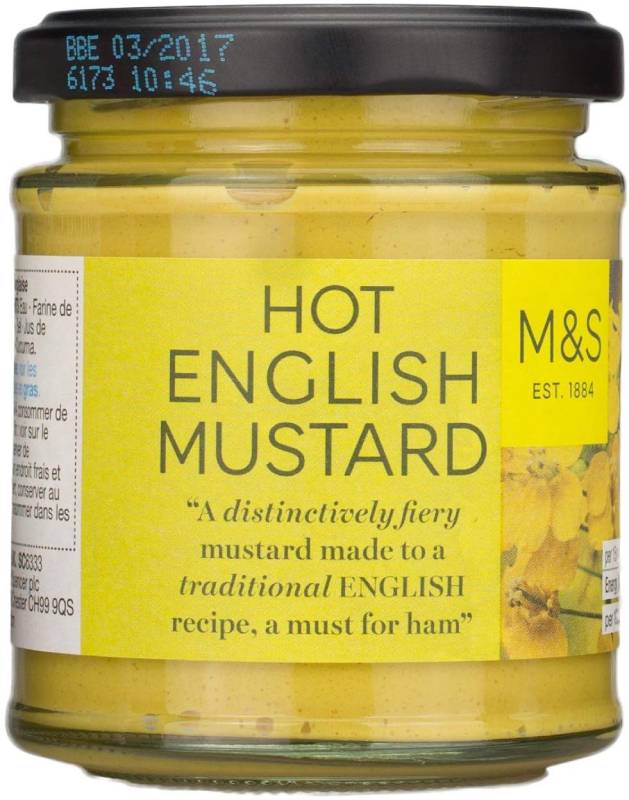 Marks & Spencer M&S Hot English Mustard 180g 英国マークス&スペンサー イングリッシュマスター ド180g 英国産