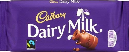 Cadbury Dairy Milk Chocolate Bar (95g) キャドバリー酪農ミルクチョコレートバー（ 95グラム）