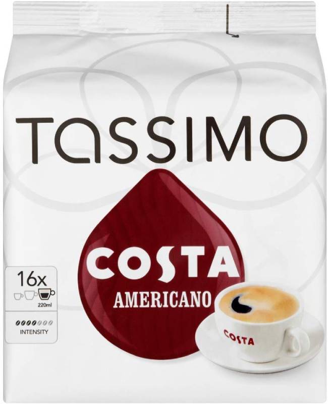 TASSIMO Costa Americano 16 T DISCs, (Large Cup Size) 16 Servings