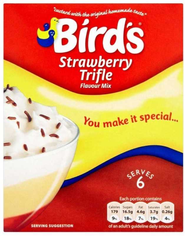 Bird's Trifle Strawberry Flavour Mix (144g) - Pack of 2 by Bird's