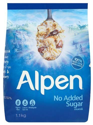 Alpen Muesli No Added Sugar 1.1Kg アルペンミューズリーなし砂糖なし 1.3Kg 