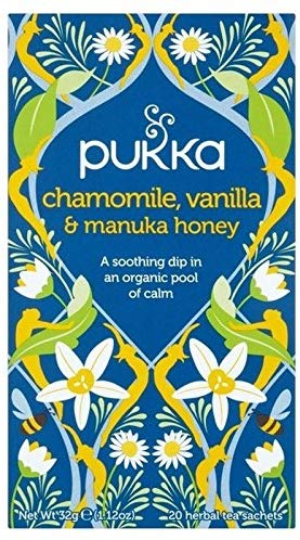 Pukka Chamomile, Vanilla & Manuka Honey Teabags 20bags カモミール バニラ マヌカハニー 20ティーバッグ