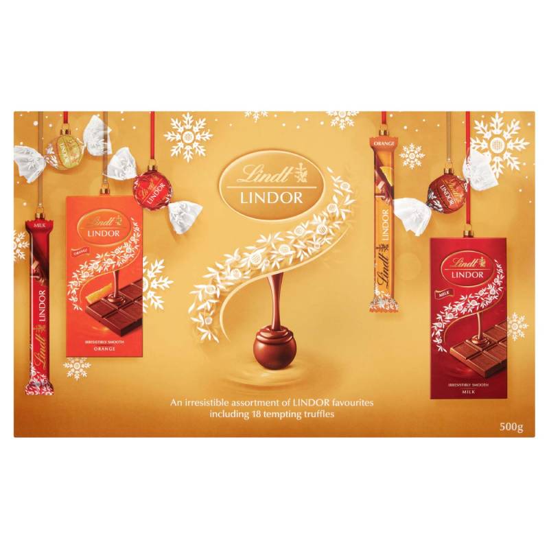 Lindt Lindor Selection Box Assorted Collection, 500g