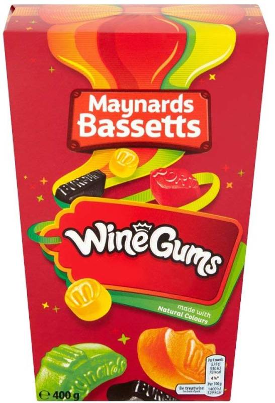 Maynards Bassetts Wine Gums Carton, 400 g