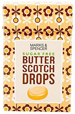 Marks & Spencer Sugar Free Butter Scotch Drops 42g (Pack of 6) }[NXXyT[  o^[XRb` [sAi]