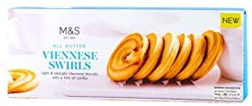 Marks & Spencer All Butter Viennese Swirls 130g (Pack of 6) マークス＆スペンサー [並行輸入品]