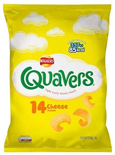 Walkers Quavers Cheese 14 per pack (Pack of 2) [sAi] (ܖ: 12T)