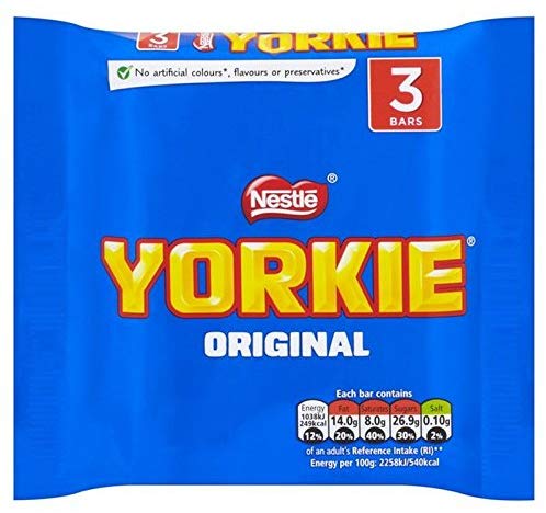 Nestle Yorkie Milk Chocolate Bar 3 x 46g (Pack of 4) [L[~N`R[go[3~46O (x4) - [sAi]