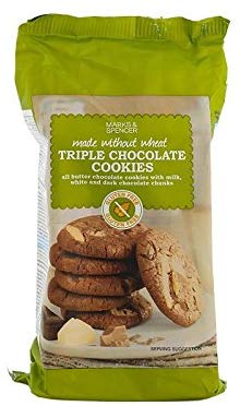 Marks &Spencer Triple Chocolate Cookies Gluten Free 170g (Pack of 2) ޡڥ󥵡 ȥץ祳졼ȥå