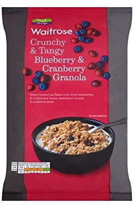 Blueberry & Cranberry Oat Crunchy Waitrose 1kg (Pack of 6) u[x[Nx[I[g JJ 1L Waitrose (x 6)