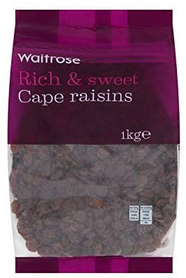Cape Seedless Raisins Waitrose 1kg (Pack of 2) レーズン 1キロ x 2