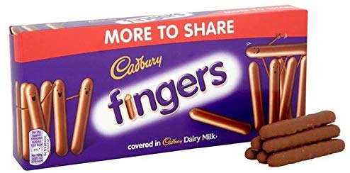 Cadbury Milk Chocolate Fingers 138g (Pack of 2) ミルクチョコレート フィンガー
