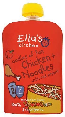 Ellas Kitchen Fun Chicken Noodles with Red Peppers 130 g by Ella's Kitchen