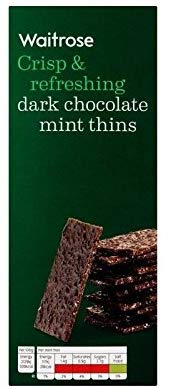 `R~g Waitrose Chocolate Mint Thins Waitrose 200g