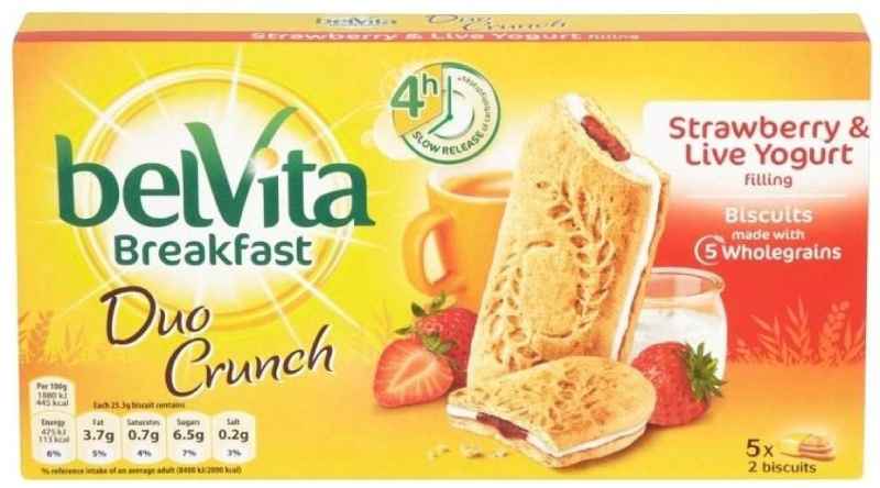 Belvita Breakfast Biscuits - Strawberry & Yogurt (5x50g) 朝食ビスケット イチゴとヨーグルト