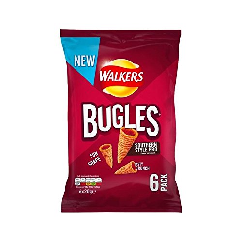 Walkers Bugles Southern Style BBQ 20g x 6 per pack