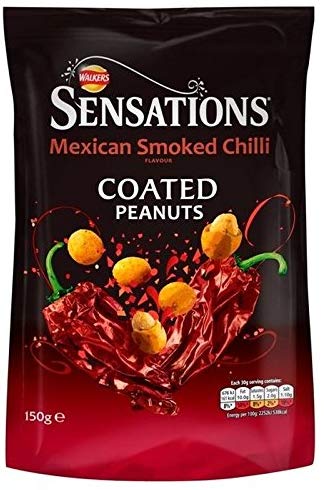 Walkers Sensations Peanuts Mexican Smoked Chilli 150g [sAi]