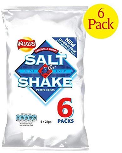 |eg`bvX Walkers Salt & Shake Crisps 25g x 6 per pack [sAi]