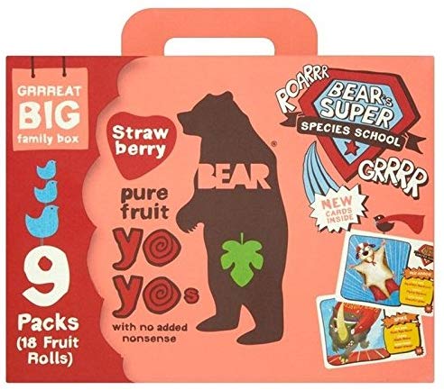 Bear Fruit Yoyos Strawberry Family Pack 9 x 20g [sAi]