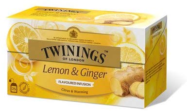 トワイニング ハーブティー TWININGS (Lemon and Ginger) レモンとジンジャー 25 bags × 4