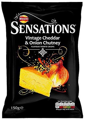 Walkers Sensations Vintage Cheddar & Onion Chutney Crisps 150G by Walkers [sAi]