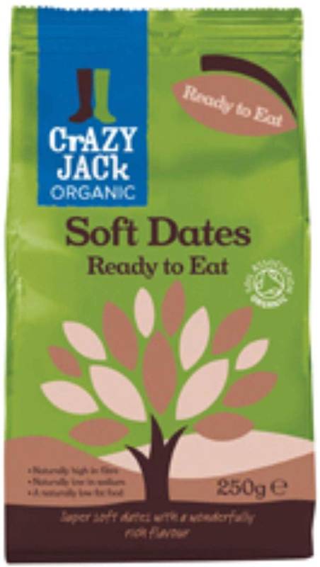 Crazy Jack Organic Soft Dates RTE 250 g NCW[WbN I[KjbN f[c