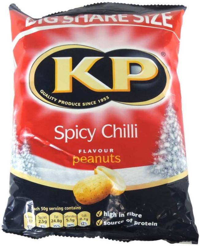 KP - Spicy Chilli Flavour Peanuts - 450g