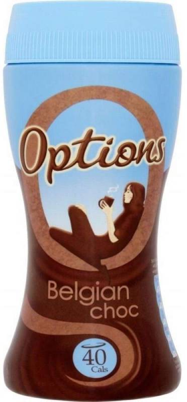 Options Belgian Chocolate Instant Hot Chocolate Drink (220g) オプション ベルギーチョコレート インスタントホットチョコレートドリンク（ 220グラム）